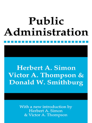 cover image of Public Administration
